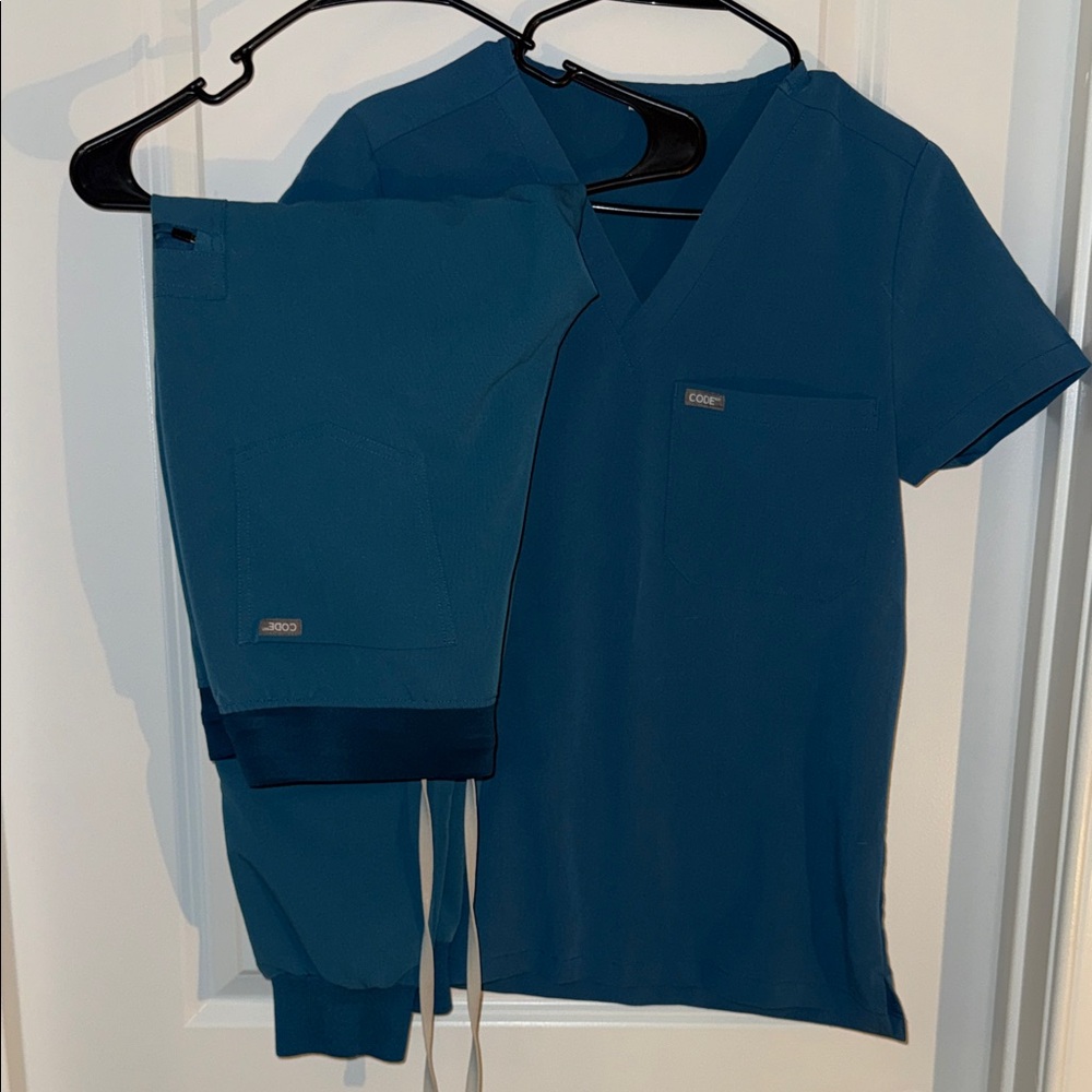 Code Nxt Teal Scrub Set - image 1